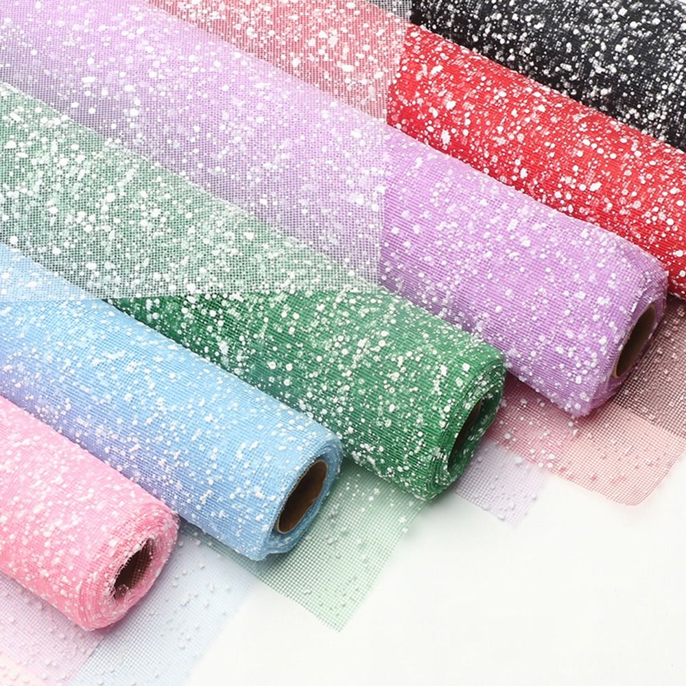 Florist Flower Supply - Schneeflocken-Blumenverpackungspapier 50cm Breit DIY Blumenstrauß-Verpackungspapier Floristenbedarf
