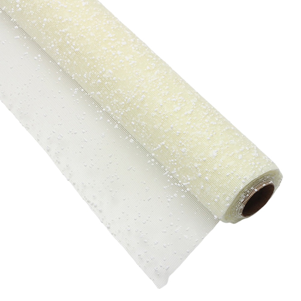 Florist Flower Supply - Schneeflocken-Frischblumen-Geschenkpapier 50cm Breit DIY Netz-Geschenkpapier Floristen-Verpackungszubehör